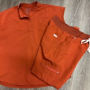 Figs Bold Orange Medical Scrubs